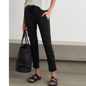 James Perse cotton-blend twill track pants